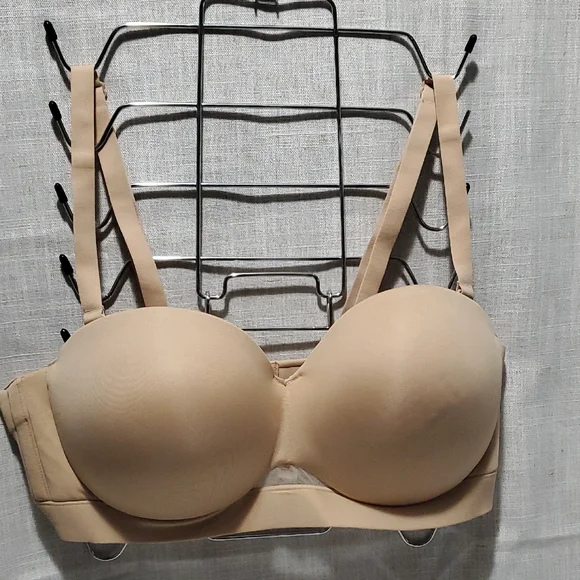 NWOT Cacique Beige Strapless Convertible Bra FREE SHIPPING - Picture 1 of 4